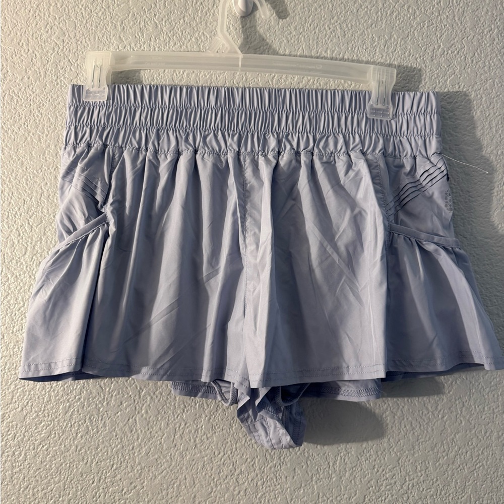 Free People Light Blue Athletic Shorts